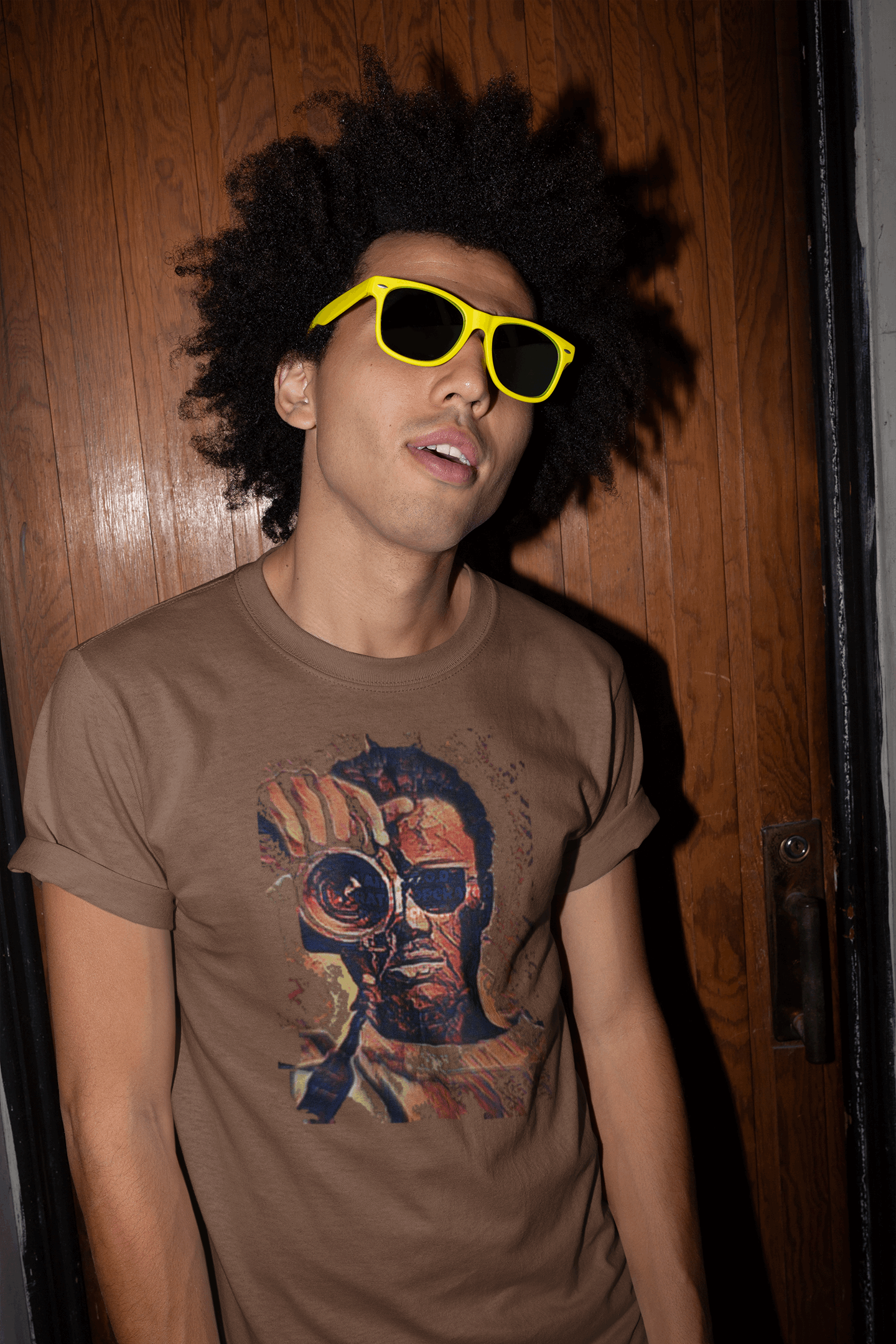 photo op brown T-shirts For Men