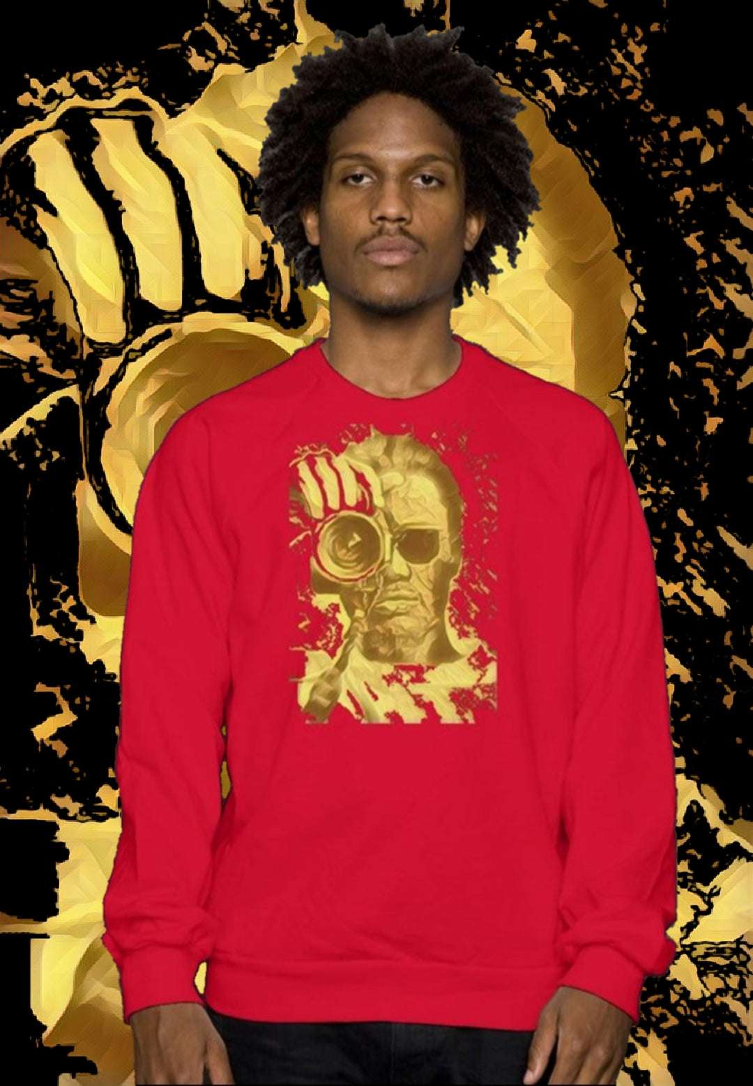 Printed photo op red t shirt