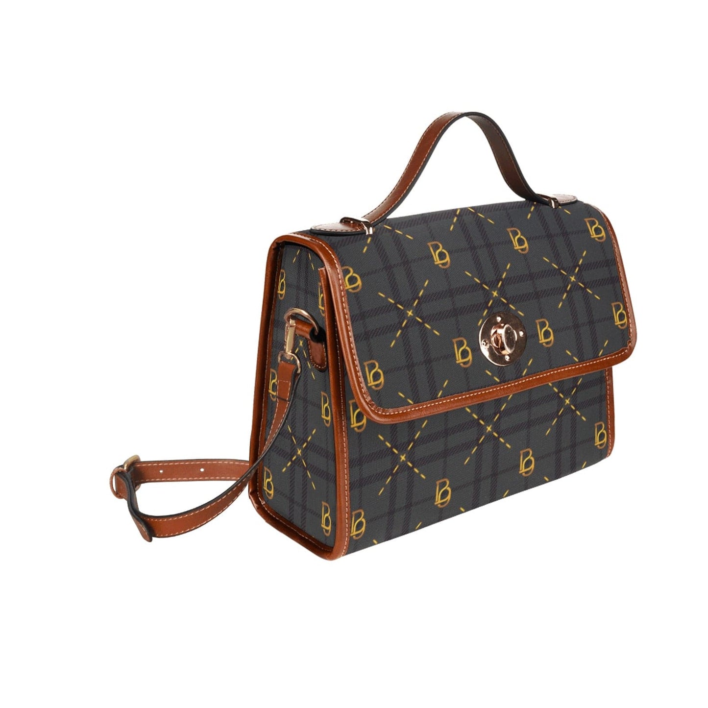 Lady coco logo pattern handbag