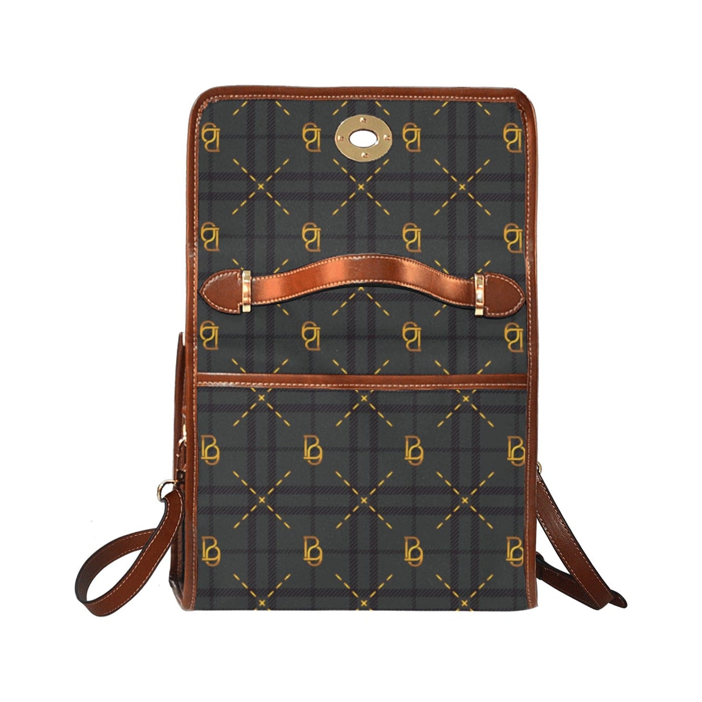 Lady coco logo pattern handbag