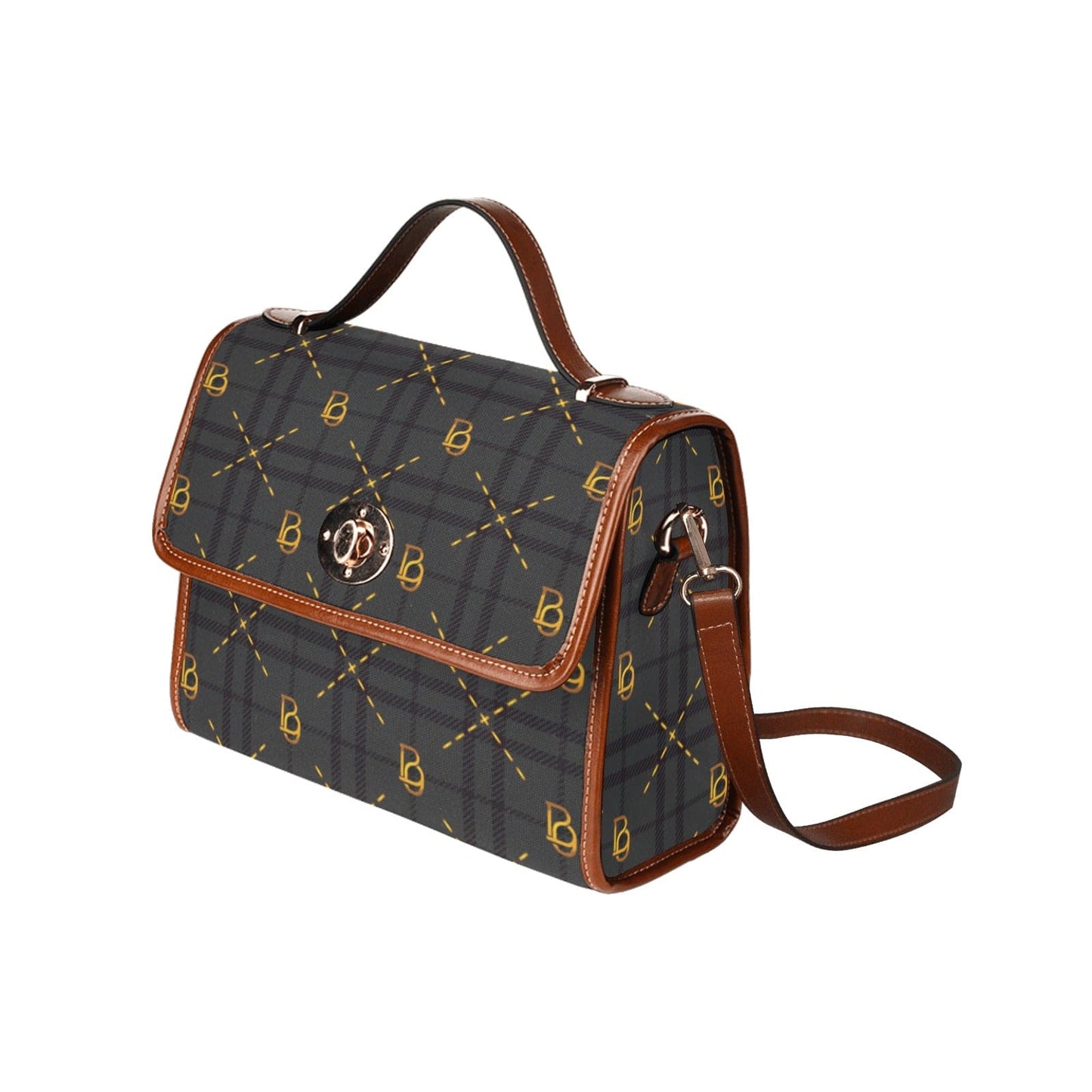 Lady coco logo pattern handbag
