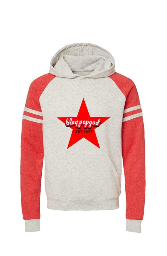 Varsity Colorblocked Raglan Hoodie(fiery)