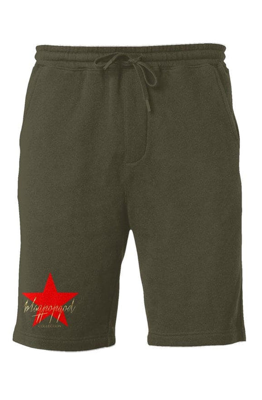 Red Star 1 Midweight Fleece Shorts - Army