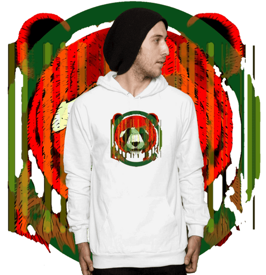 Mens White Full Sleeve Hoodie T-shirt
