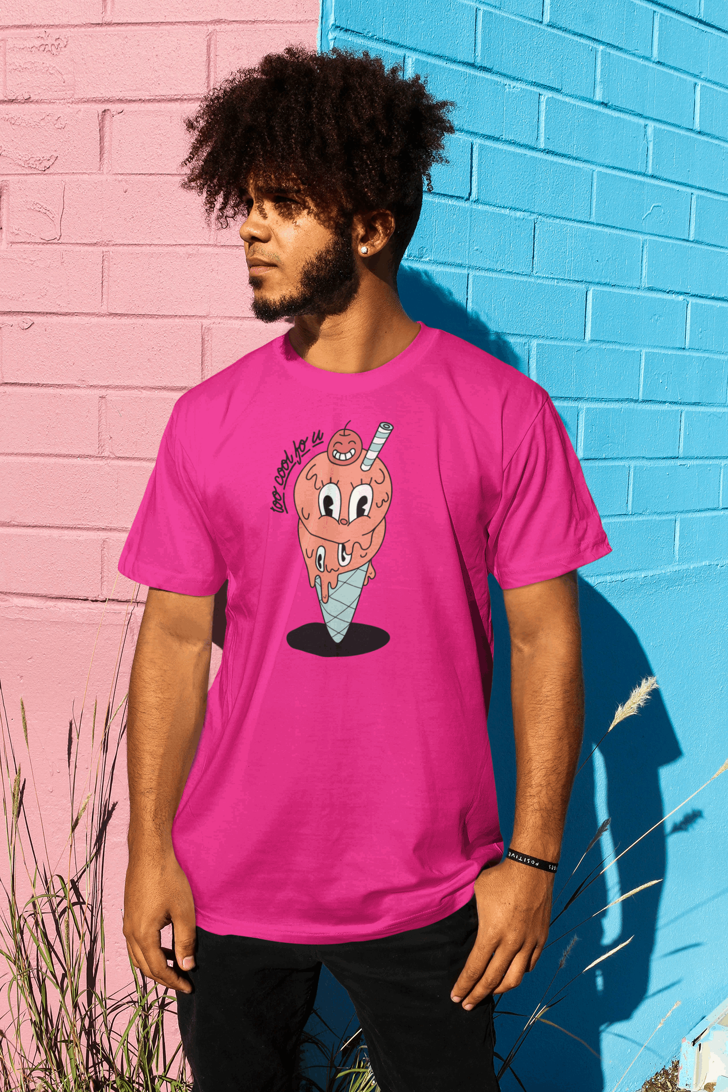 Preshrunk Cotton T-Shirt (Creamy Ice) | Round Neck Cotton T Shirt