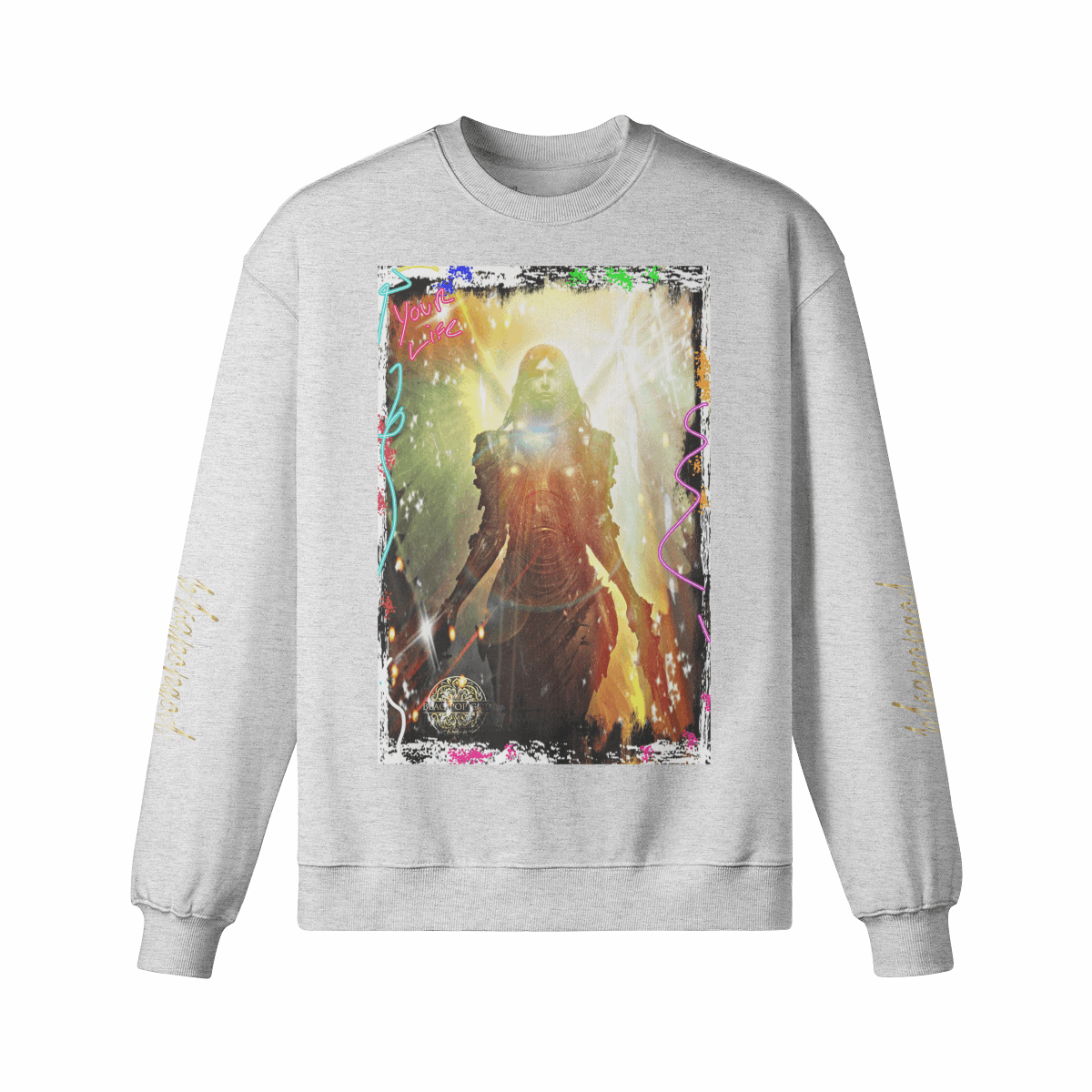 Art Designed Tribal Heavy Crewneck Sweatshirt Collection Stylish Streetwear 100% combed cotton