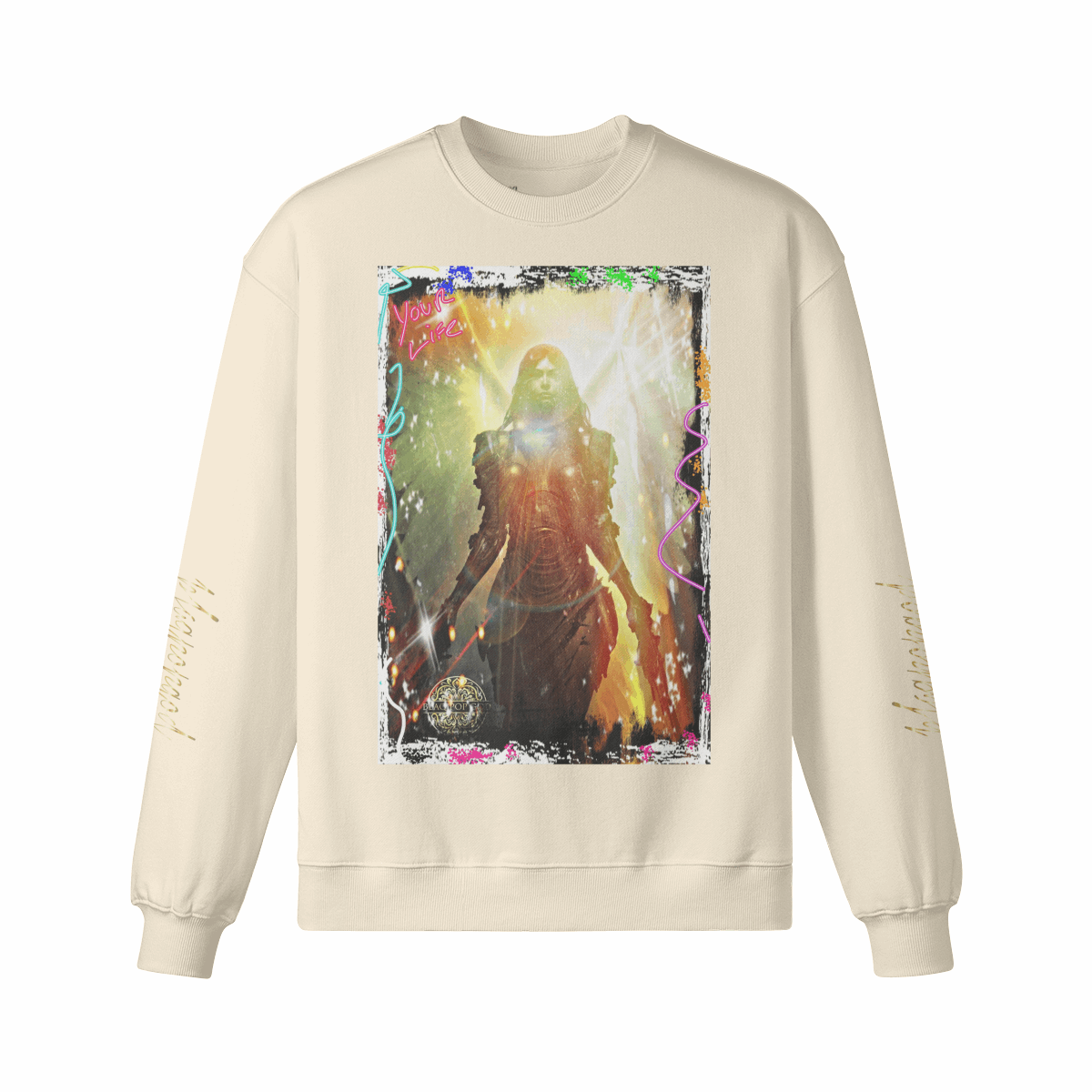 Art Designed Tribal Heavy Crewneck Sweatshirt Collection Stylish Streetwear 100% combed cotton